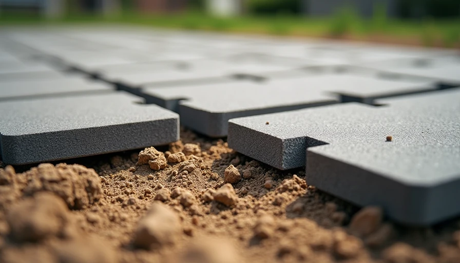 Cross-section detail of properly installed paver base and edge restraint.