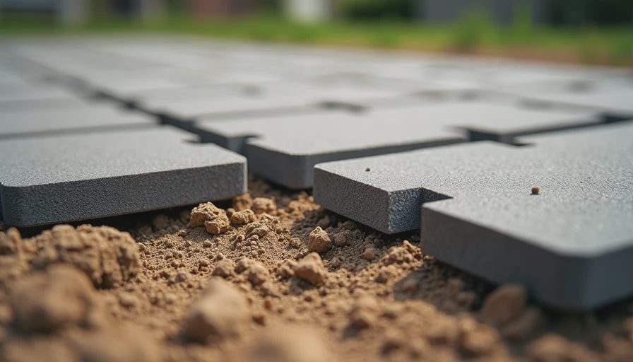 Cross-section detail of properly installed paver base and edge restraint.