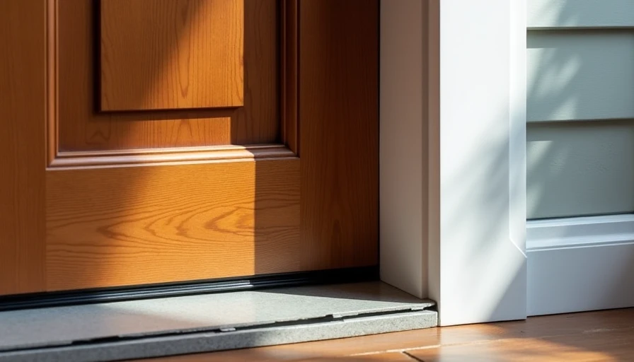 Properly installed quality mid-range fiberglass entry door with good sealing details.