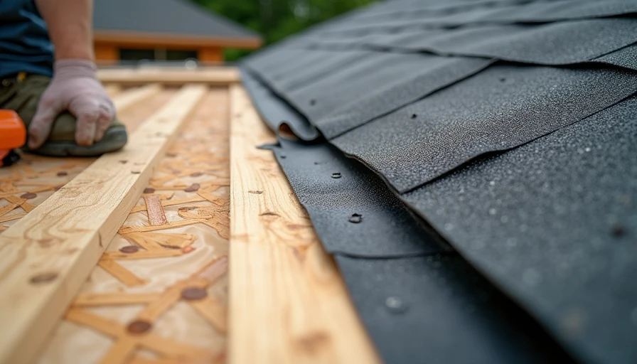 Proper installation of ice and water shield during roof replacement.