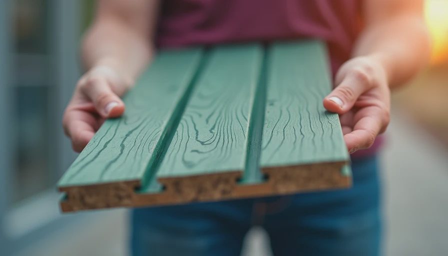Visual context for green composite decking