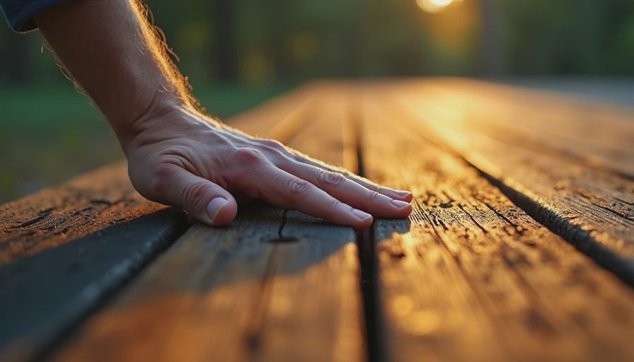 Illustration for thermally treated wood decking