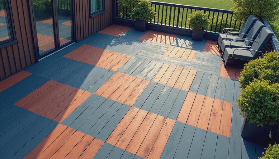 Visual context for evergrain decking