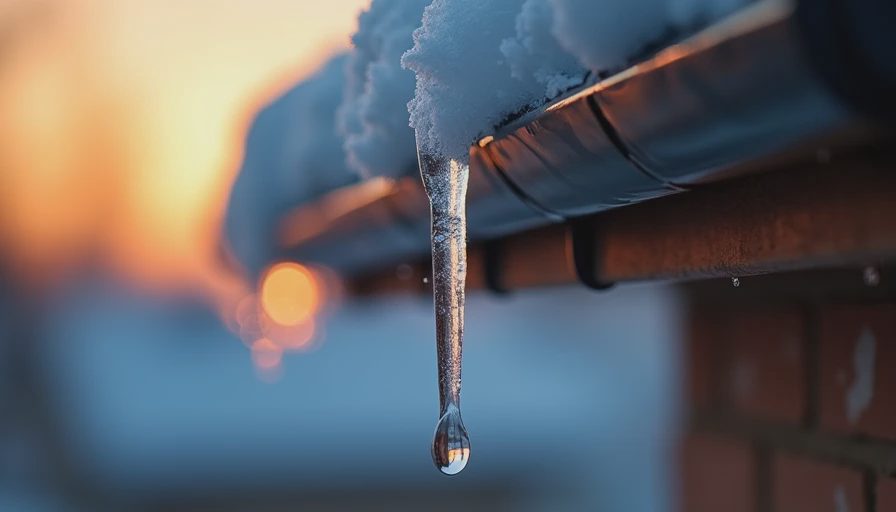 Visual context for melt snow roof