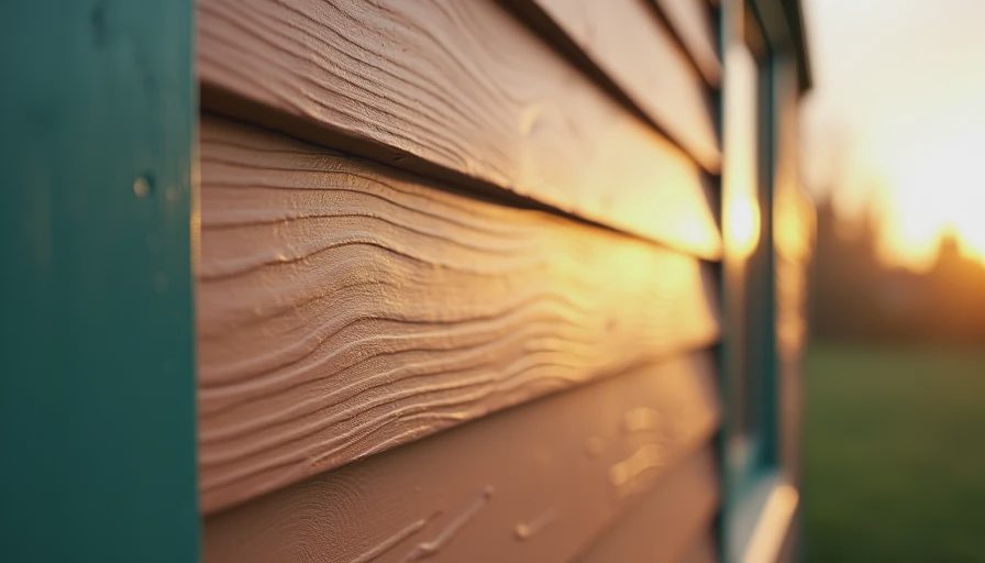 Visual context for steel siding that looks like wood