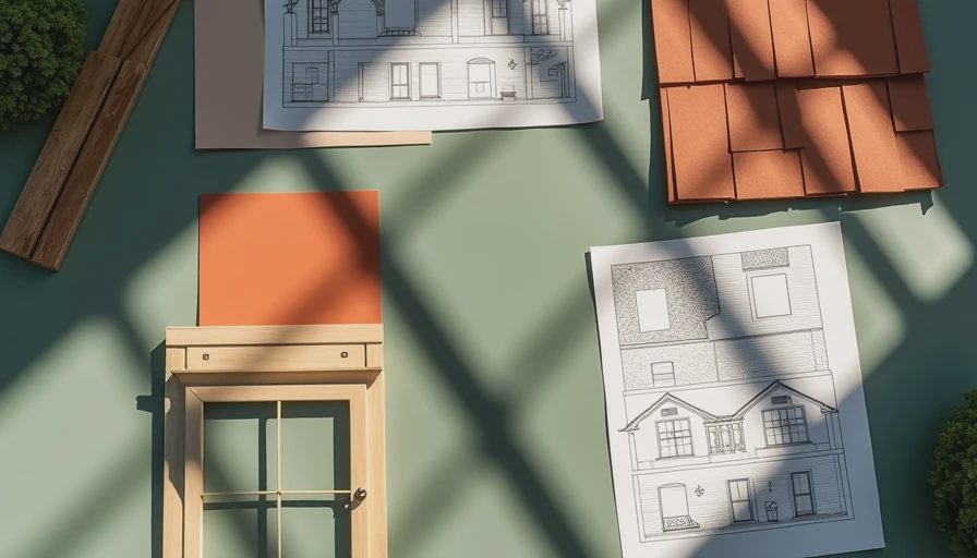Visual context for exterior home remodel designer