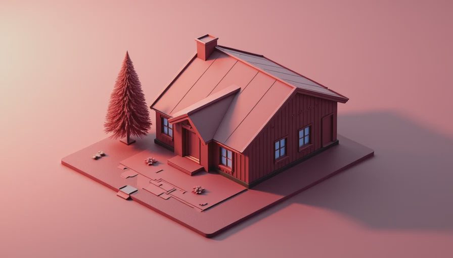 Visual context for exterior house rendering