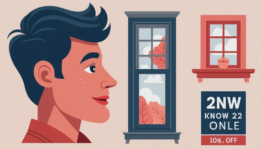 Illustration for buy one get one free windows