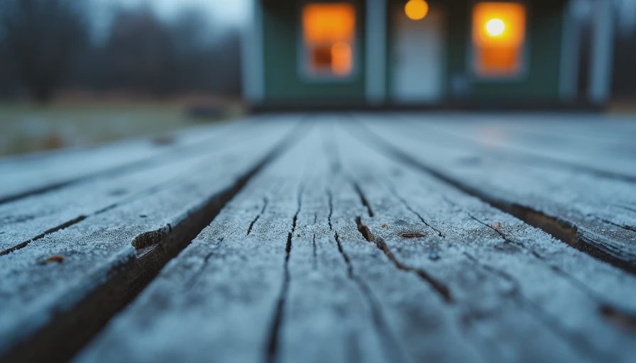 Visual context for freeze-thaw climate deck