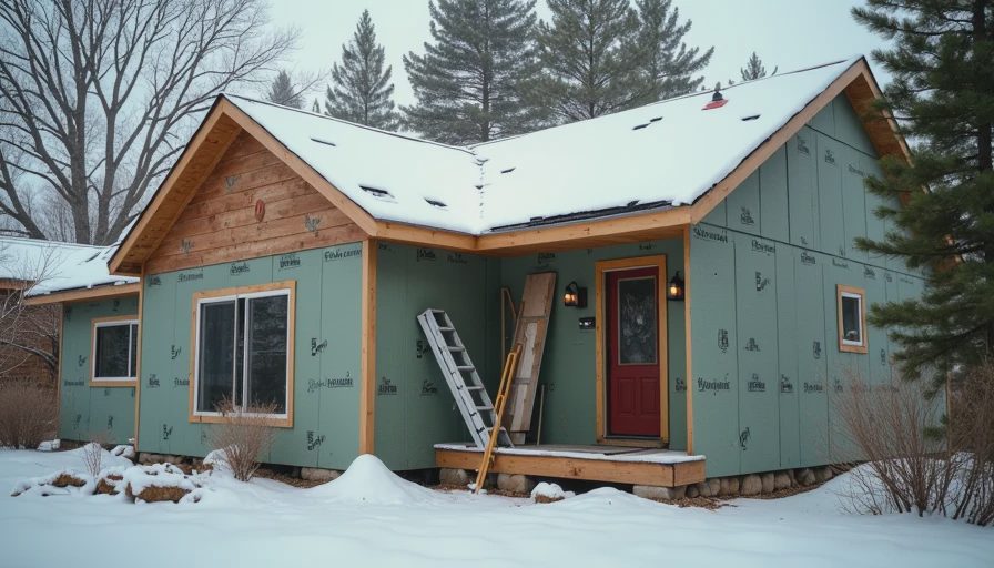 Visual context for winter siding installation mistakes
